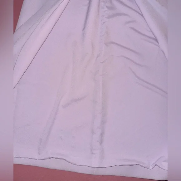 BCBGMaxAzria Lilac Column Strapless Gown w/ Split - Picture 5 of 11